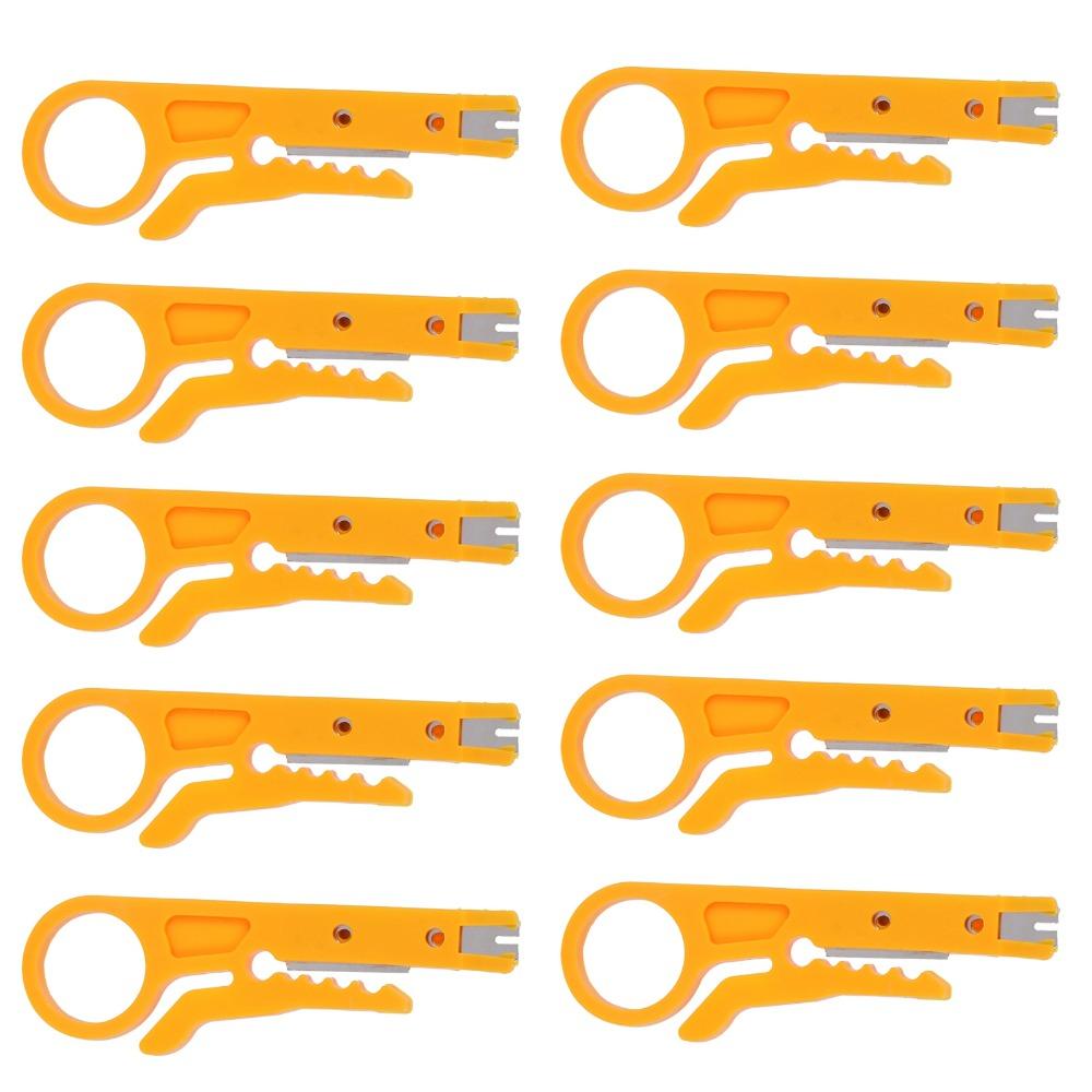 10Pcs Durable Wire Stripper Mini Network Tool Complete Kit Cable Tool Electric Work