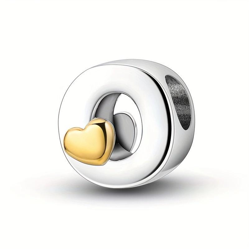 925 Серебряные бусины с 26 буквами алфавита AZ, подвески, подходят для оригинального браслета, настоящее серебро для женщин, бусины для ювелирных украшений своими руками