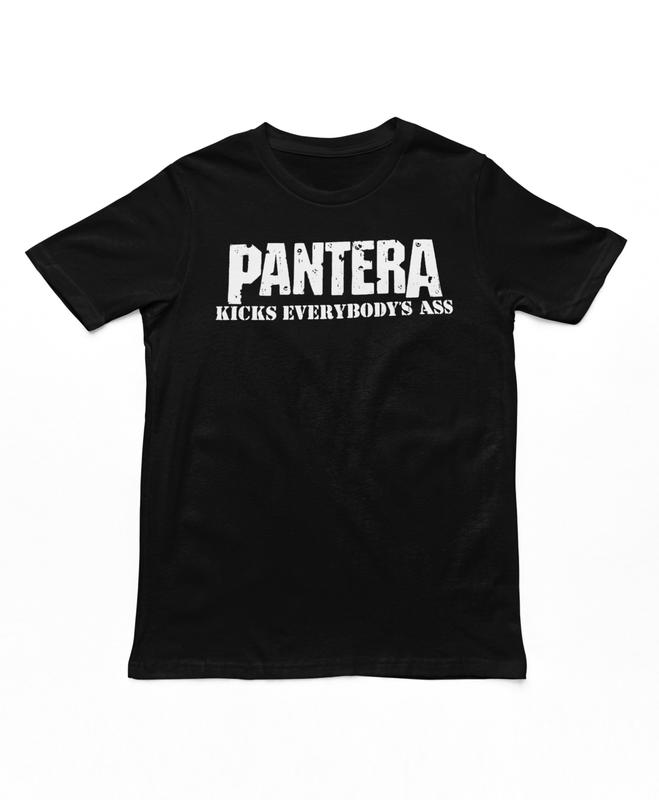 Pantera Kicks Everybody Unisex T-shirt Music Classic Concert Band Tee New Black Graphic Tee