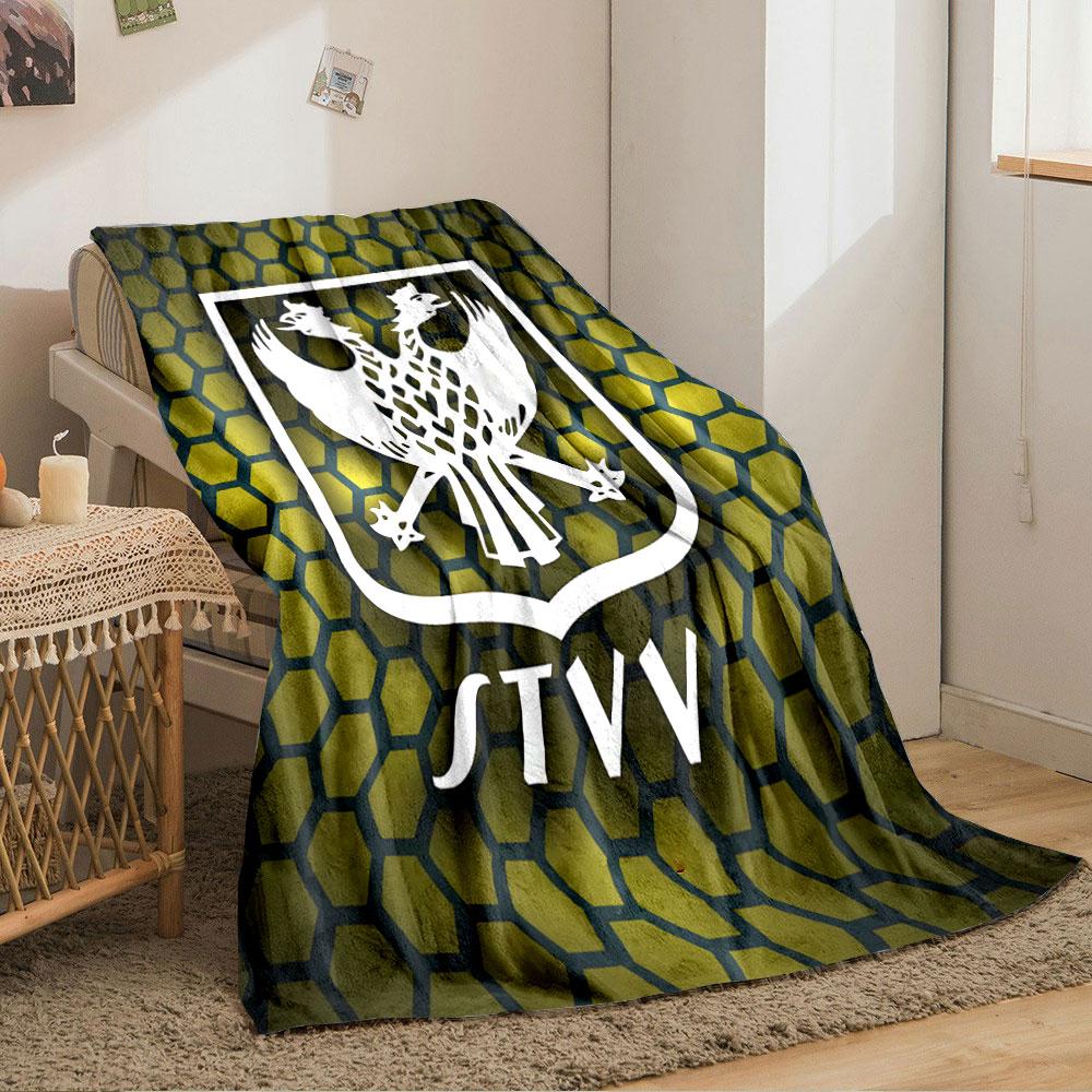 STVV Crest on Hexagonal Pattern for all seasons blanket lunch break throw gift