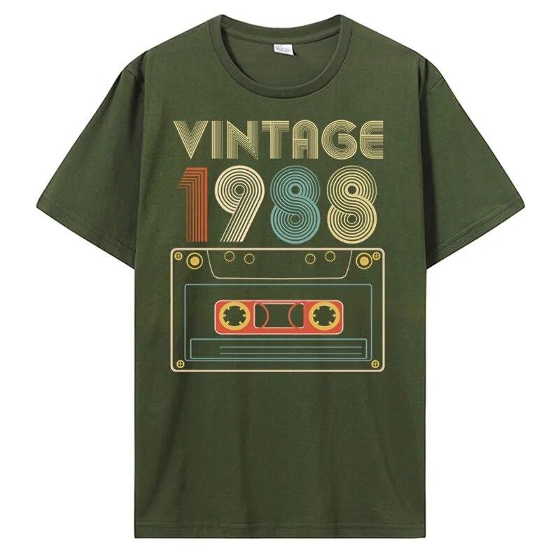 Новая футболка унисекс, винтажная футболка 1985, 1986, 1987, 1988, 1989 годов, женская футболка, унисекс, хлопковые футболки, хип-хоп, Harajuku, уличная одежда, унисекс