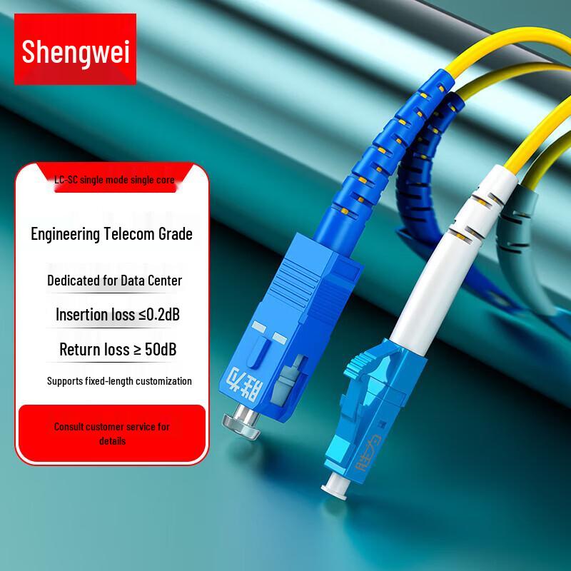 Shengwei Telecom-Grade Single-Mode Fiber Optic Patch Cord