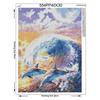 Diamond Painting Dolphin Wave Embroidery Full Round Diamond Cross Stitch Painting Home Decor