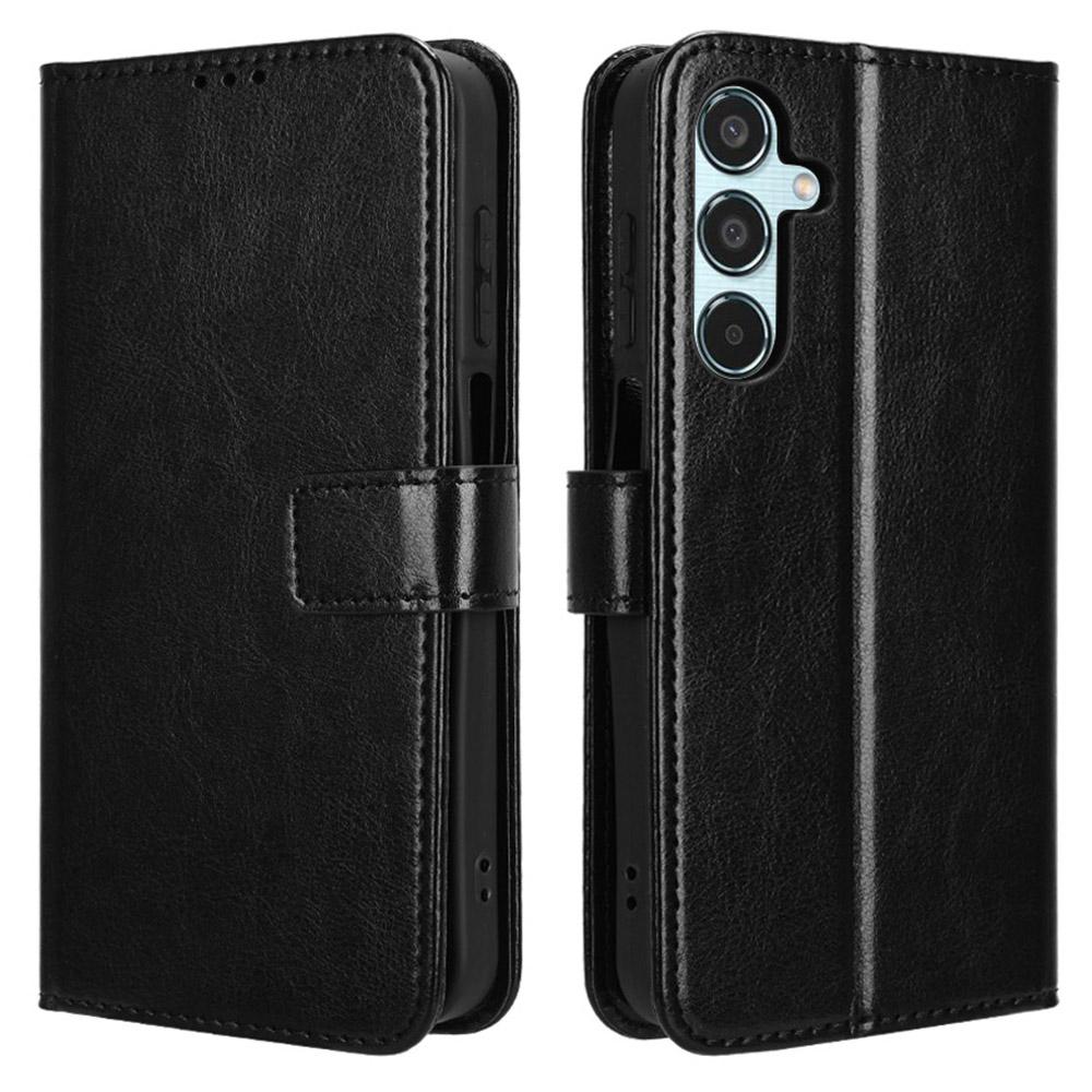 Чехол-кошелек для Samsung Galaxy M35 5G, кожаный чехол-подставка с текстурой Crazy Horse