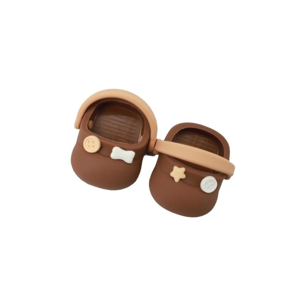 Big Head Shoe Doll Slippers Round Toe Cartoon Slippers Mini Silicone Slippers Children Toys