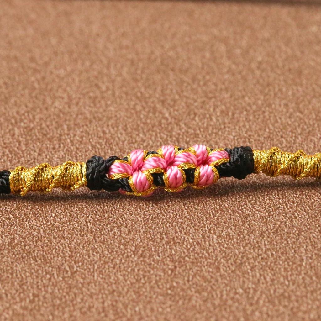 Ручная работа Восьмипрядный плетеный шнур для ожерелья с регулируемым бантом