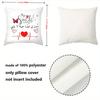 Hands Heart Love Design Throw Pillow Cushions Polyester pillowcase, sofa decorative cushion cov Headboard Pillow