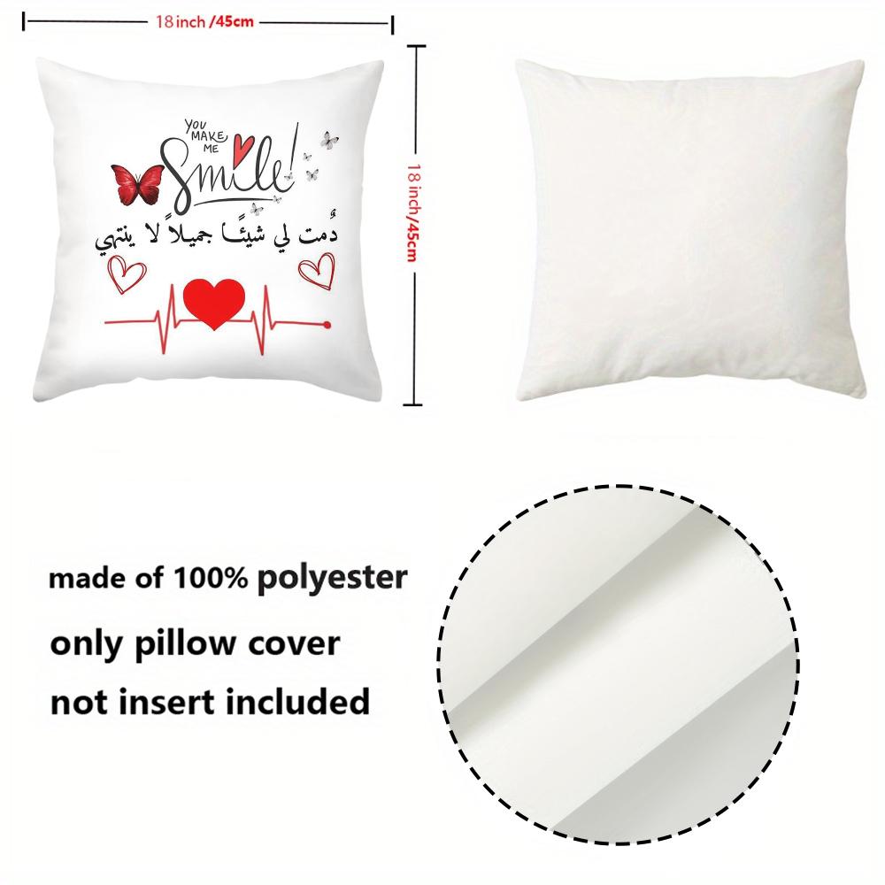 Hands Heart Love Design Throw Pillow Cushions Polyester pillowcase, sofa decorative cushion cov Headboard Pillow