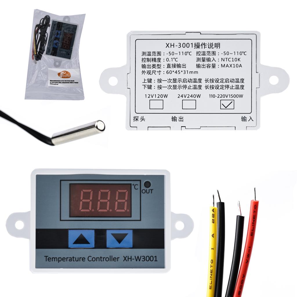 Electronic Thermostat 110-240V Xh-W3001 1500W