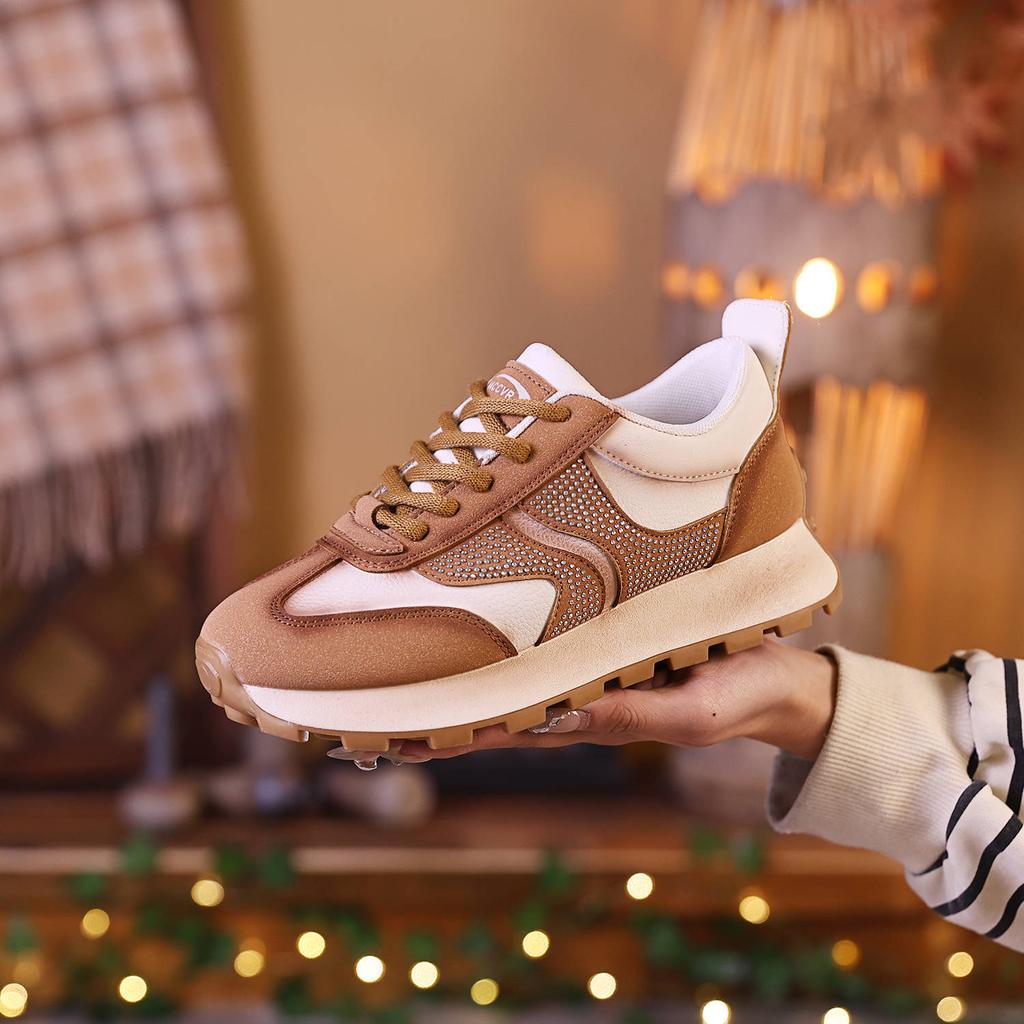 Сетчатые низкие туфли для папы женские весенние новые дышащие студенческие спортивные увеличивающие рост досуг