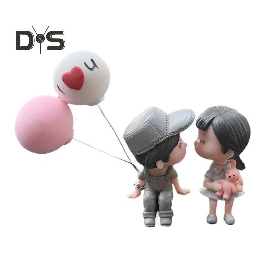 Украшения для автомобиля, милые фигурки пар из мультфильмов, воздушные шары, украшения для приборной панели автомобиля, украшения для домашнего офиса автомобиля