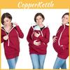 Cozy And Warm Mom's Maternity Kangaroo Hoodie Mum Dad Baby Wrap Carrier Pet Holder