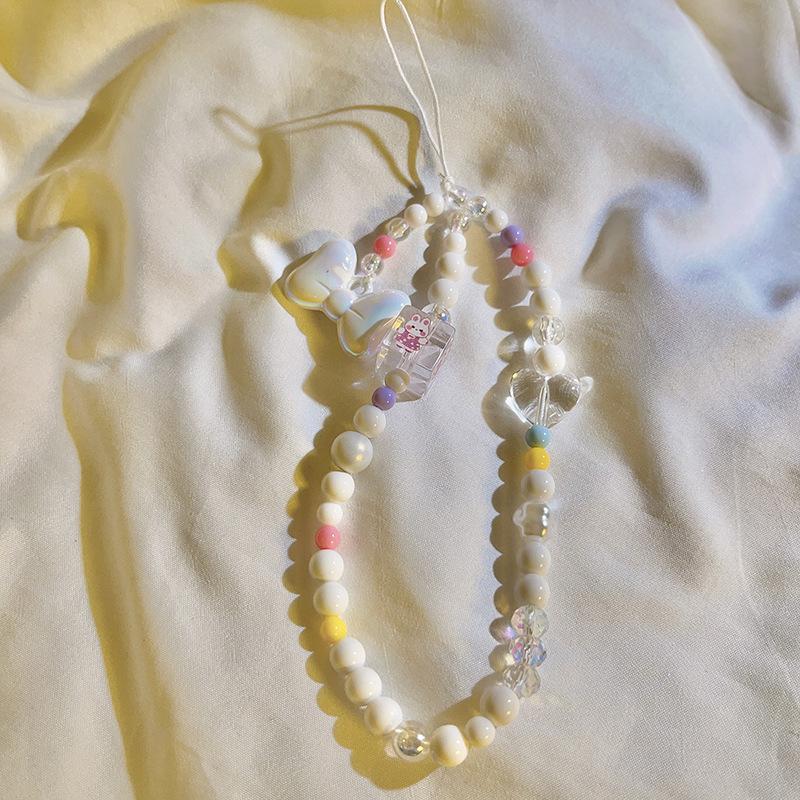 Mobile Phone Lanyard Cellphone Strap Phone Chain Pendant Candy Phone Case Rope Jewelry Keychain for Samsung Huawei iPhone Xiaomi