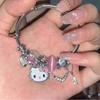 Браслет Hello Kitty в стиле Y2K, регулируемый браслет-манжета из нержавеющей стали ко Дню святого Валентина