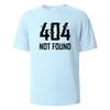 404Not Found Print TShirt Summer Tees For Men Women 100 Cotton Oneck Oversize Casual Short sleeved Tops