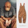 Men's Ripped Retro Denim Jumpsuit: Loose, Trending, and Versatile Casual Overalls.