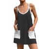 Women's Summer Tennis Sports Dress Casual Holiday Bodysuit Built-in Shorts