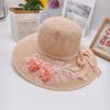 Летняя новая женская большая шляпа с карнизом, цветочная складная солнцезащитная шляпа, универсальная устойчивая к ультрафиолетовому излучению шляпа от солнца