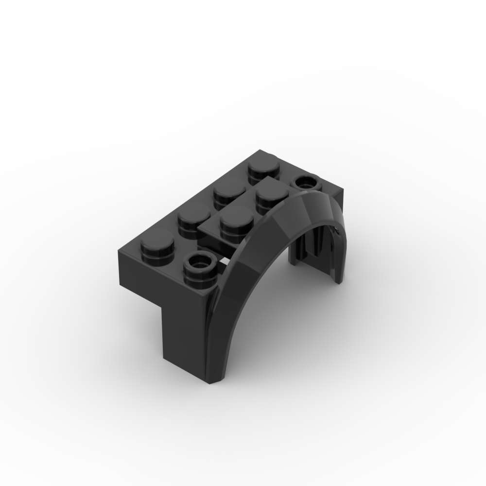 MOC 10 шт. 3387 Крыло 4x2 1/2x2 Набор Строительных Блоков С Аркой Круглые Детали для Транспорта Машины Игрушки Частицы Подарки на День Рождения для Детей