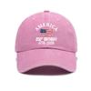 Trendy versatile retro washed old American independence anniversary print soft top men's and women's baseball caps