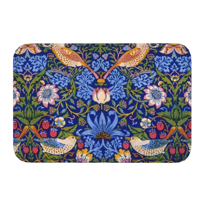 Пользовательский узор William Morris Compton Floral Art Nouveau коврик для двери ванной коврик для пола текстильный узор туалетный коврик коврик для ног