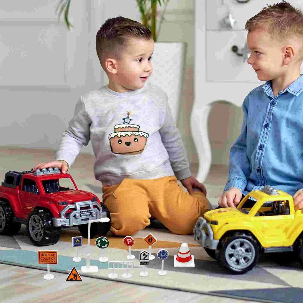 Educational Traffic Sign Models Roadmap Street Sign Cones Creative Traffic Barrier Signs Play Game