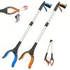 2Pcs Grabber Reacher Tool Litter Picker Grabber Stick 90 Degree Rotating Head Garden Gripper Lightweight for Hard-to-Reach Areas