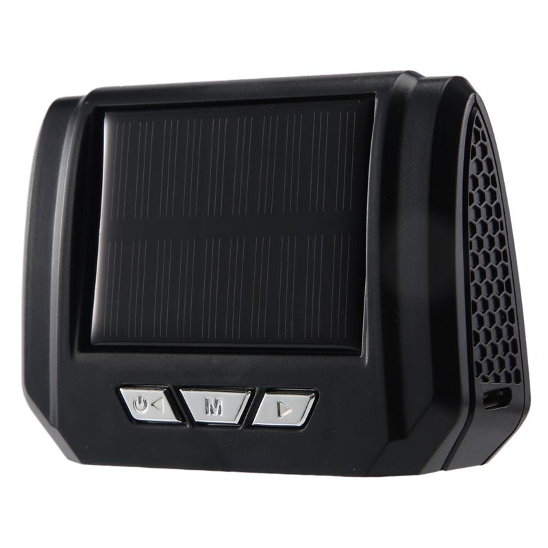 CACE-Car Solar Digital Clock With LCD Time Date In-Car Temperature Display For Outdoor Personal Car Part Decoration