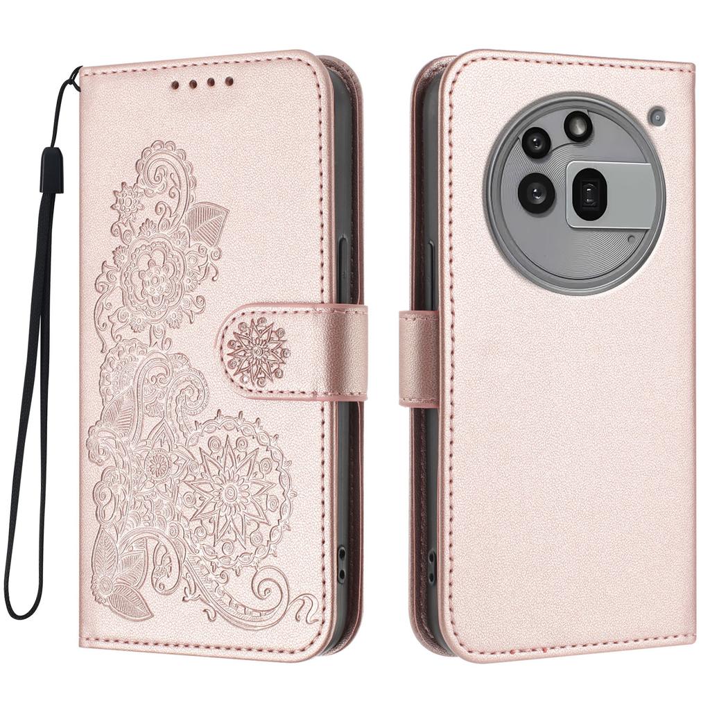 For Nothing Phone (3a) Pro Phone Cases Mandala Flower Leather Wallet Mobile Cover with Strap