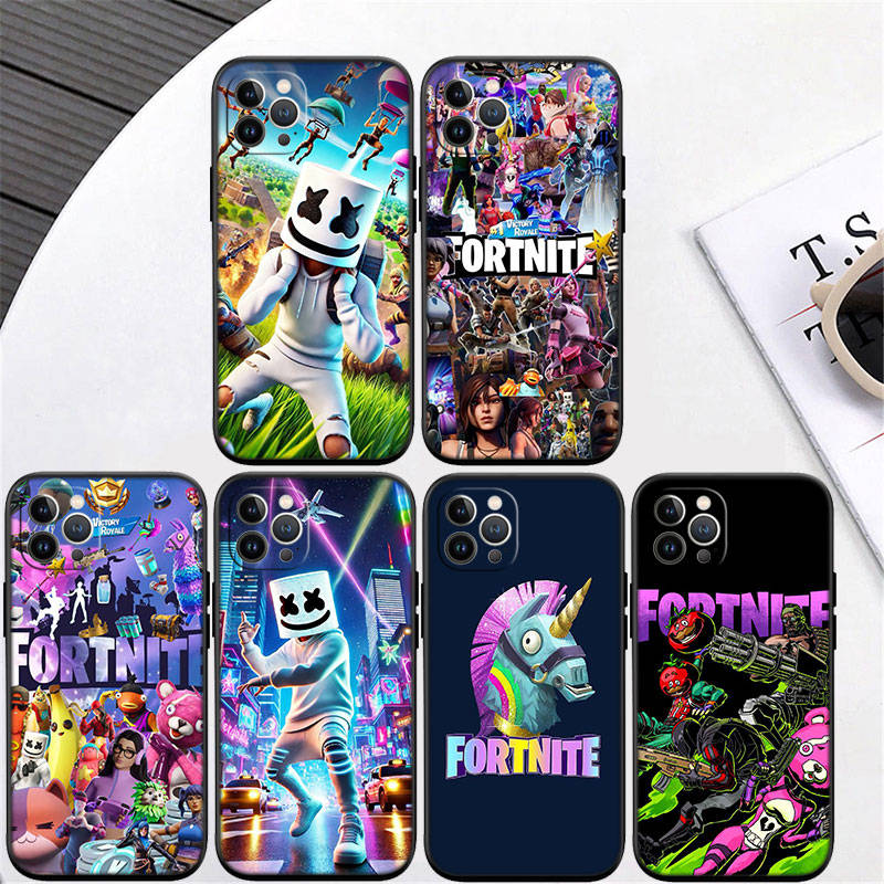 Чехол для телефона ED20 F-Fortnites для iPhone 6 6s 7 8 11 12 13 14 15 XS Pro Max XR X SE Samsung S20 S21 S22 S23 S24 FE Ultra Plus Lite S21S A55