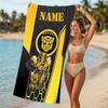 Customizable personalized beach towels Bumblebee themed designs.Suitable for the beach, yoga, sports;ideal as beach accessories