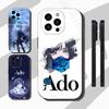 Чехол для телефона японской певицы A-Ado Для iPhone 16,15,14,13,12,11 Pro,Max,Plus,X,XS,XR,SE,Mini Прозрачный Силиконовый Мягкий