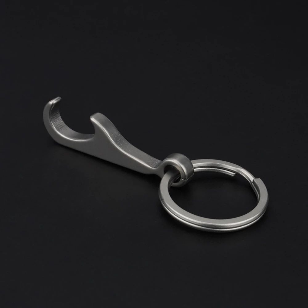 TC4 Титан Цинк Цинковый сплав Автомобильные аксессуары Брелки для ключей Открывалка для пивных бутылок Консервный нож Открывалка для бутылок Брелок