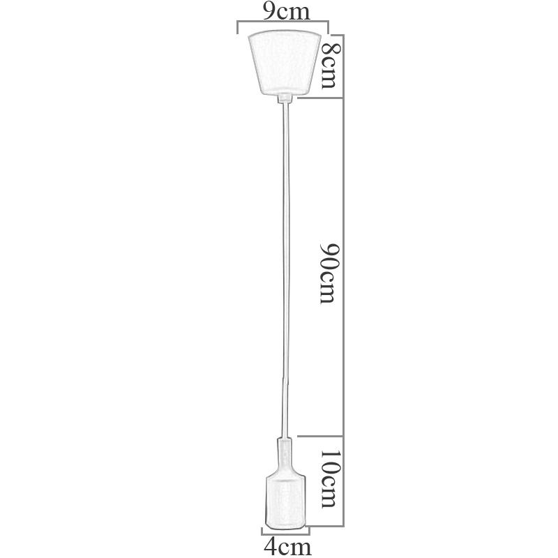Красочные подвесные светильники, силикагель E27, цоколь, лампы Эдисона, бар, ресторан, художественный кулон