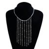 Vintage Sexy Tassels Chain Pendant Necklace For Women Girls Trendy Versatile Collarbone Chain Jewelry Accessories Gifts