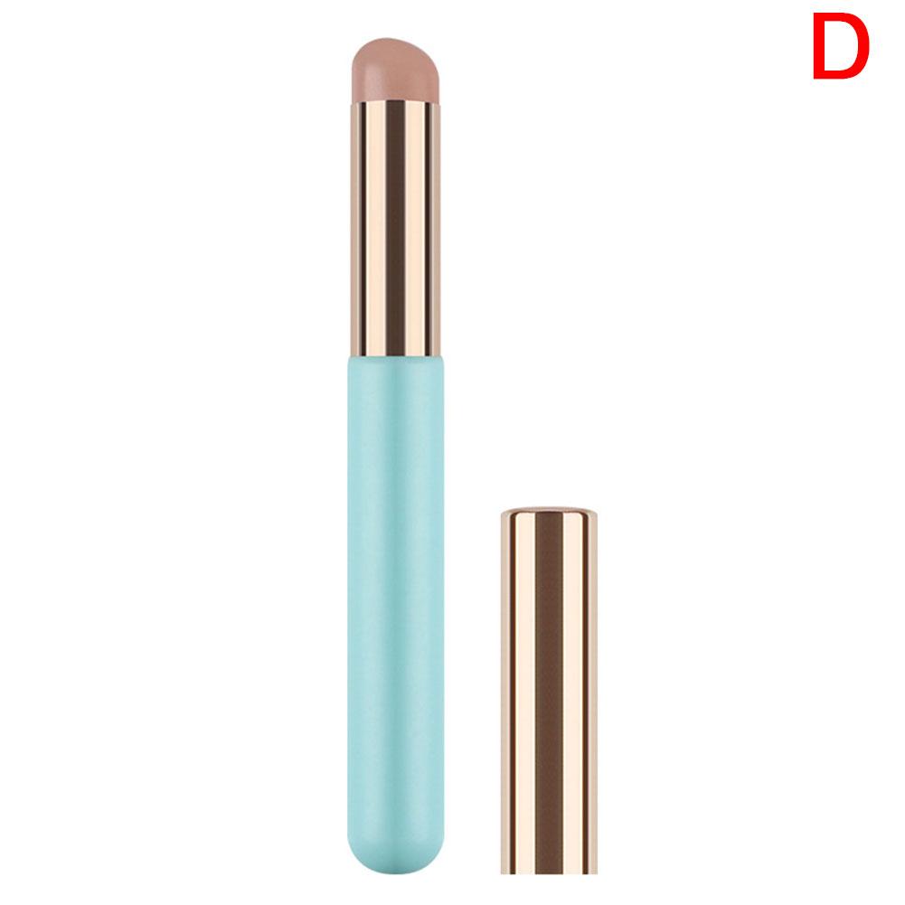 Silicone Lip Brush With Lid Round Head Makeup Brush Mini Concealer Lipstick Makeup Tool Applica C9P5