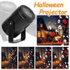 Хэллоуин Проекторные огни Уличные Праздничные Тыква Привидение Череп Ужасы Проектор Вращающиеся Светодиодные Сценические Огни Хэллоуин Вечеринка Декор