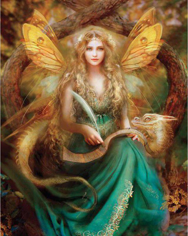 Алмазная картина Новые эльфы и ангелы 5D DIY Алмазная вышивка Пейзаж Цветы Стразы Мозаика Набор для рукоделия