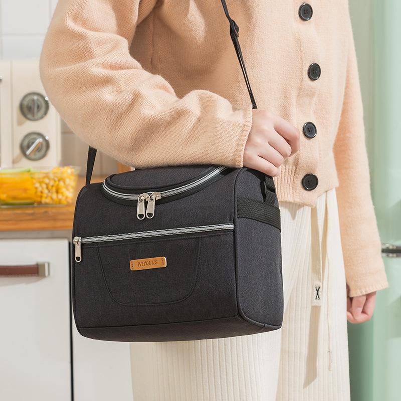 Новая Мода Однотонные Сумки-Тоут Холодильники для Женщин и Мужчин Школа Офис Портативные Наплечные Изоляционные Сумки для Ланча