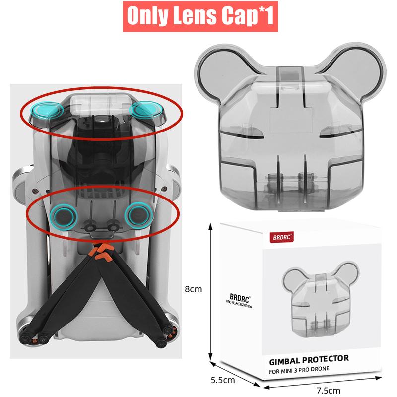 Camera Lens Cap for DJI MINI 3 PRO Drone Camera Guard Lens Hood Cap Protective Cover for MINI 3 Accessories