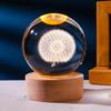 3D хрустальные светильники, светящийся планетарный галактический ночник, хрустальный шар, ночник, домашний декор, рождественский подарок