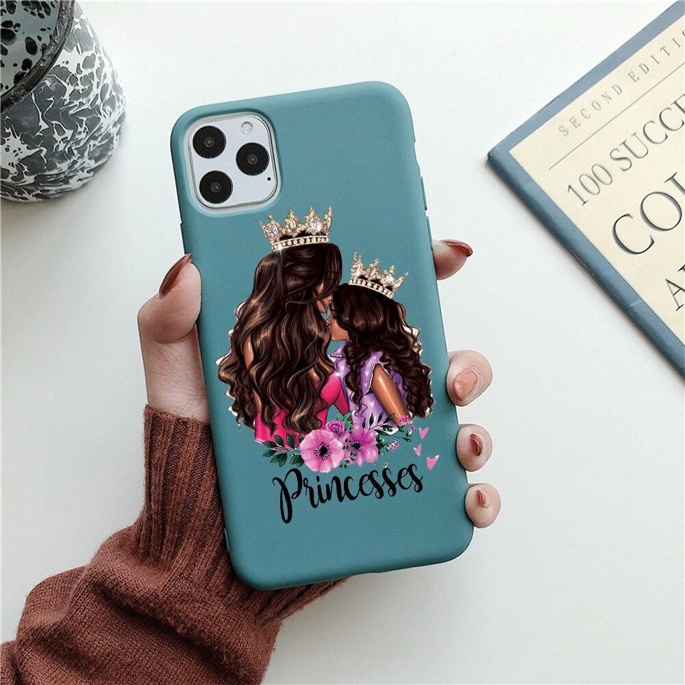 Модный семейный чехол для телефона ярких цветов для iPhone 11 SE 2020, чехол «Супер мама для маленьких девочек» для iPhone 13 12 Pro Max X XS Max XR 6 7 8 Plus