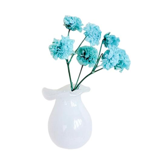 Mini Vase Refrigerator Magnet with Dried Flower Home Office Kitchen Locker Fridge 3D Miniature Flower Vase Magnetic Decoration Ornament