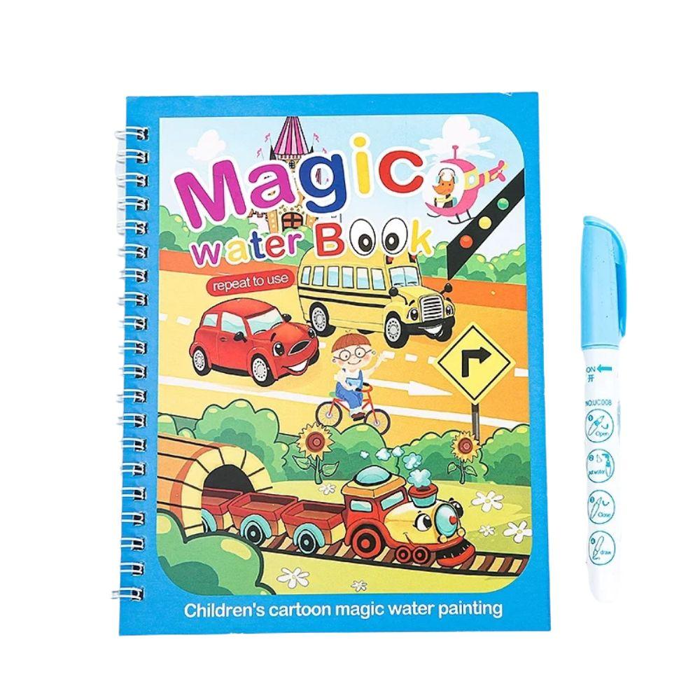 Новинка, 1 шт., волшебная книга для рисования водой, игрушки Монтессори, многоразовая книжка-раскраска, волшебная книга для рисования водой, сенсорные игрушки для раннего образования