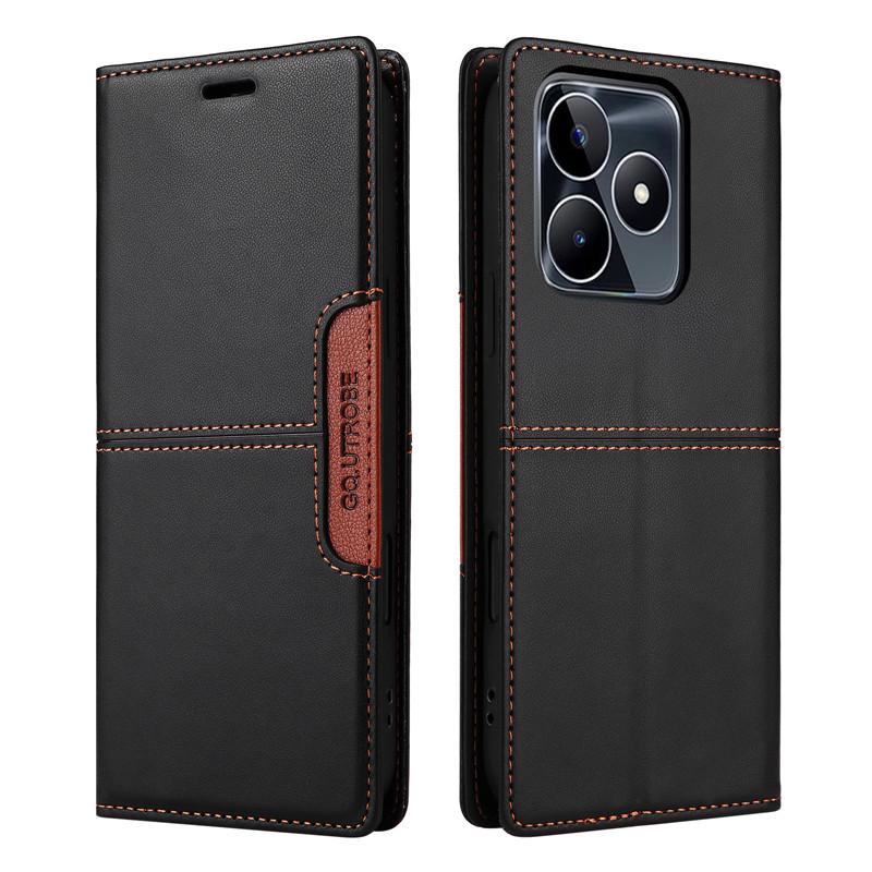 Противокражный кожаный чехол-книжка для OPPO Realme P2 P1 Pro Note 50 C65 C63 5G C53 C51 C15 C25 C25S кошелек магнитные чехлы для телефона
