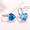 New 925 Silver Stud Earrings AAA Zircon High Quality For Women's Wedding Fine Jewelry Accessories Party Gift