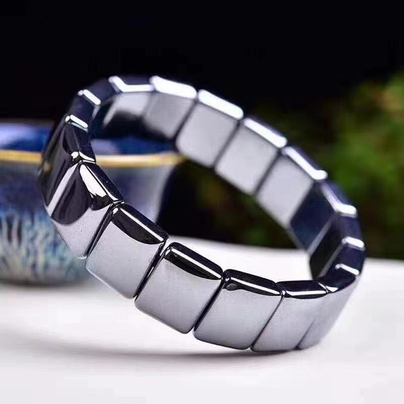Arrow Hematite Bracelets Men Magnetic Therapy Bracelets For Women Stretch Health Care Bracelet Couple Jewelry