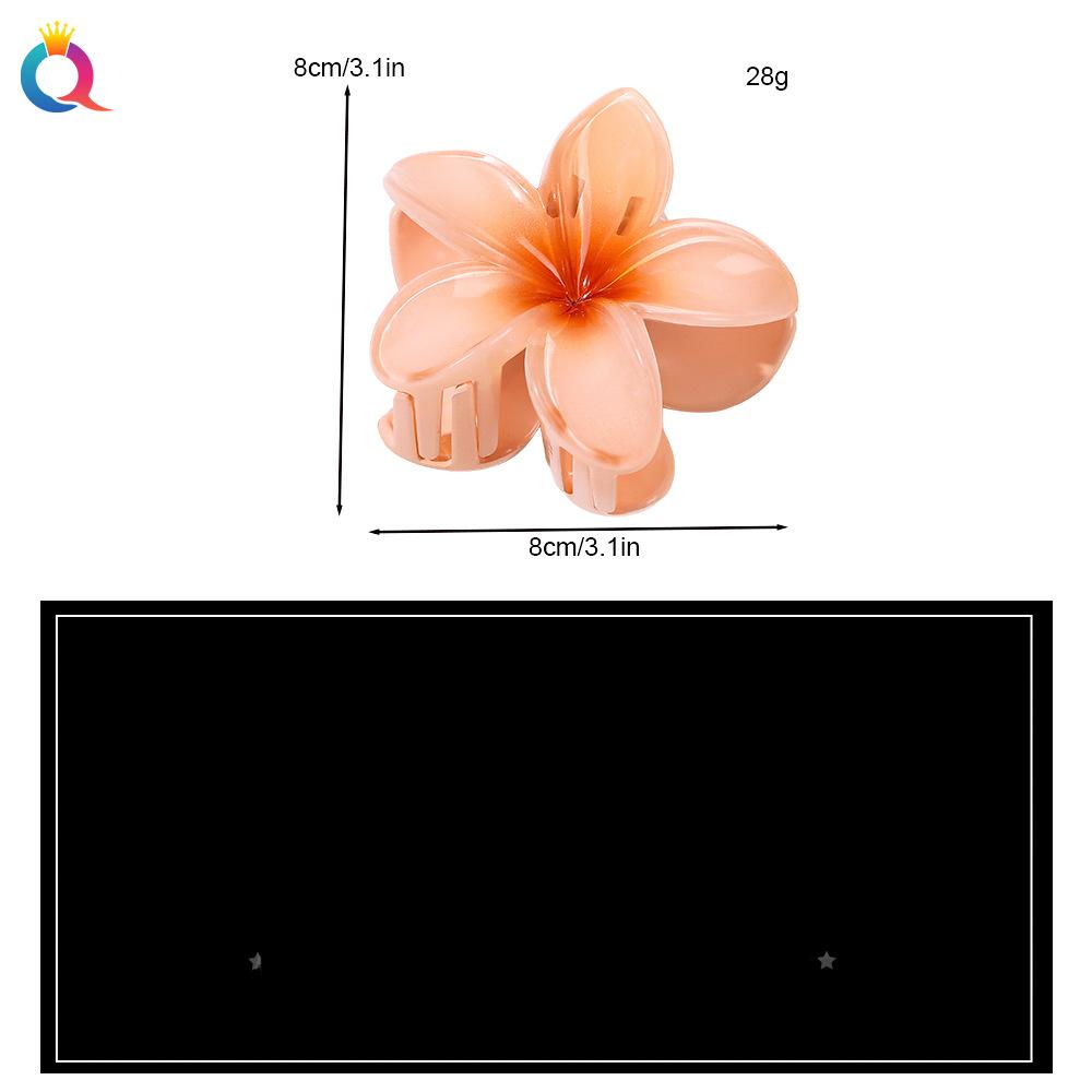 Fashion Bauhinia Egg Flower Hair Clip Back Head Bun Grab Clip Shark Hair Clip Accessories