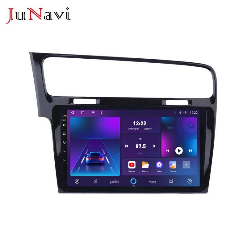 Compatible Android Large Screen Navigation with Bluetooth and Wireless CarPlay for Volkswagen Golf 7 (2014-2018).