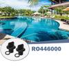 1 Set Pool Pump Drain Plug with Seal Rings Replacement Plastic Texture for Filter Pumps and Water Purification Systems